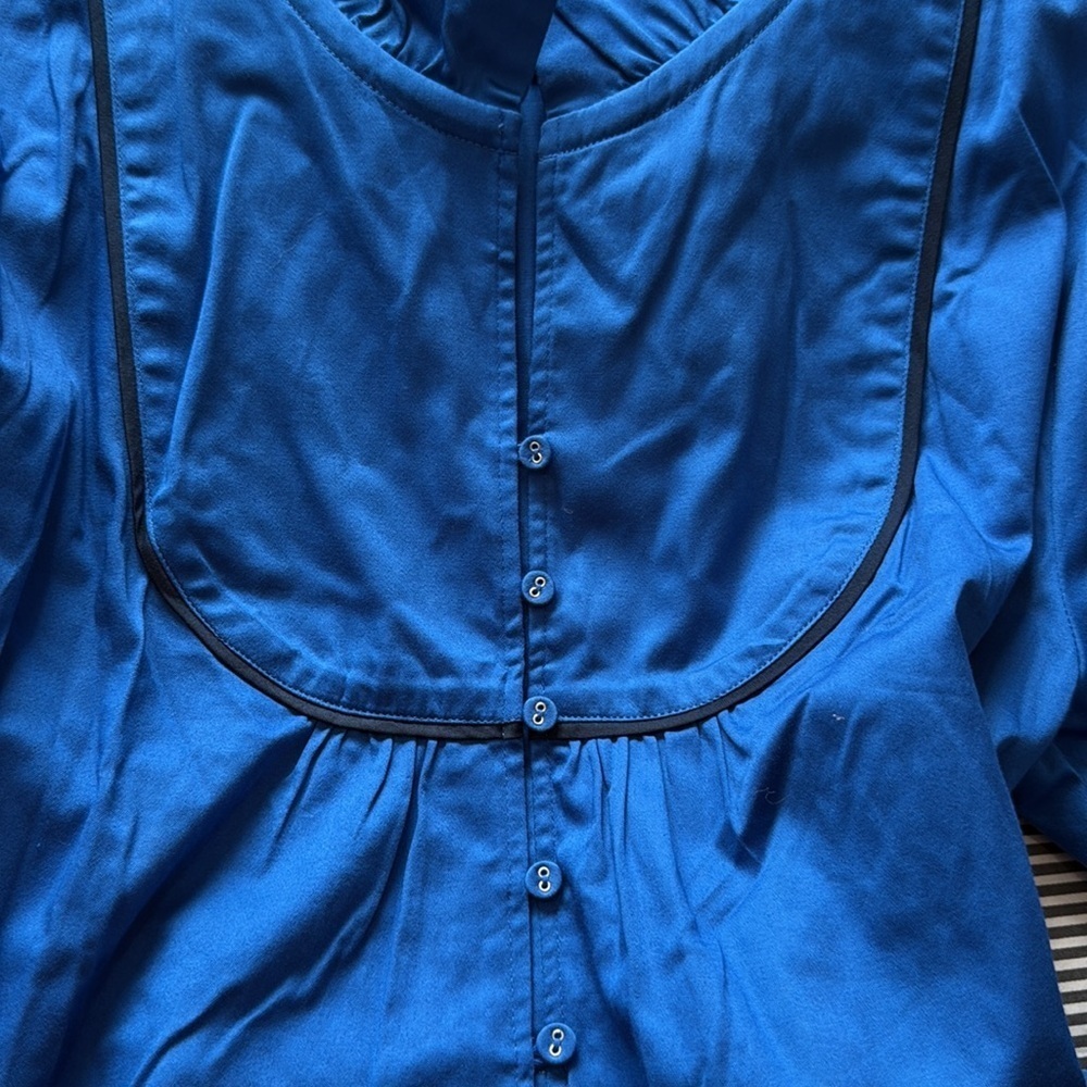 new S’EDGE Retro Mod “Mary” Dress, Cobalt Blue Cotton Sateen, size XL - Picture 6 of 6